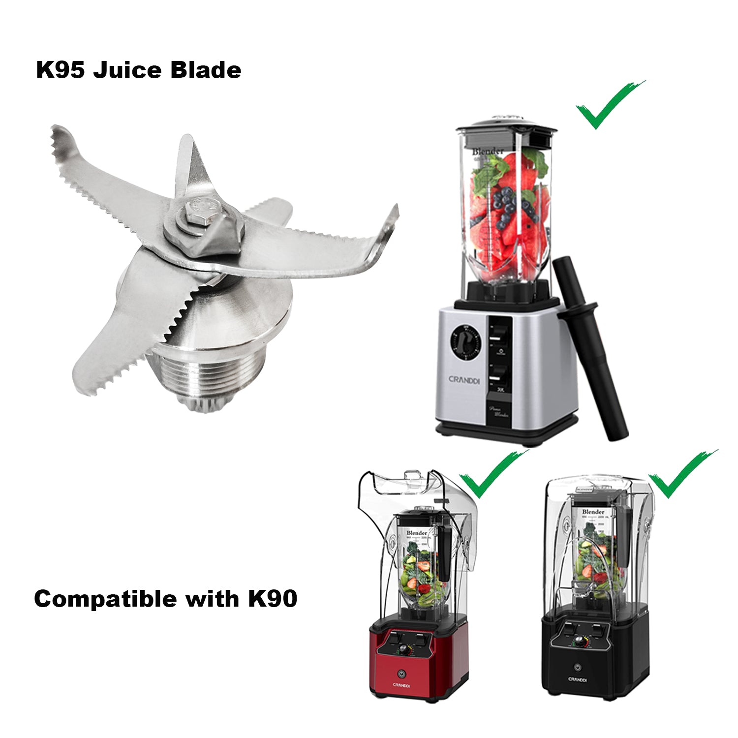 CRANDDI juice blade assembly for K95 and K90