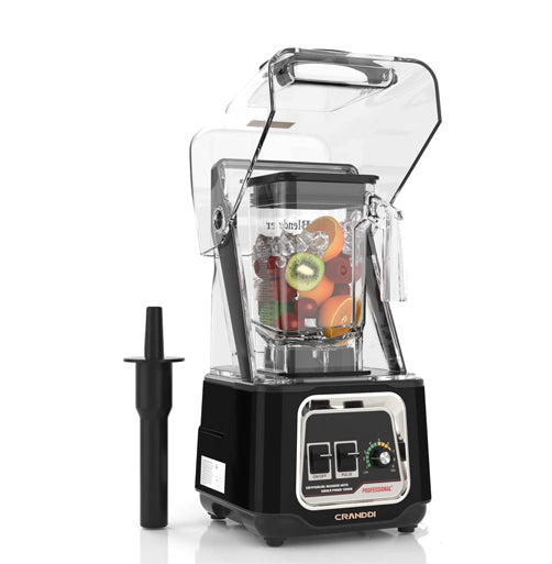 CRANDDI Best Quiet Blender K80 with Removable Shield Red
